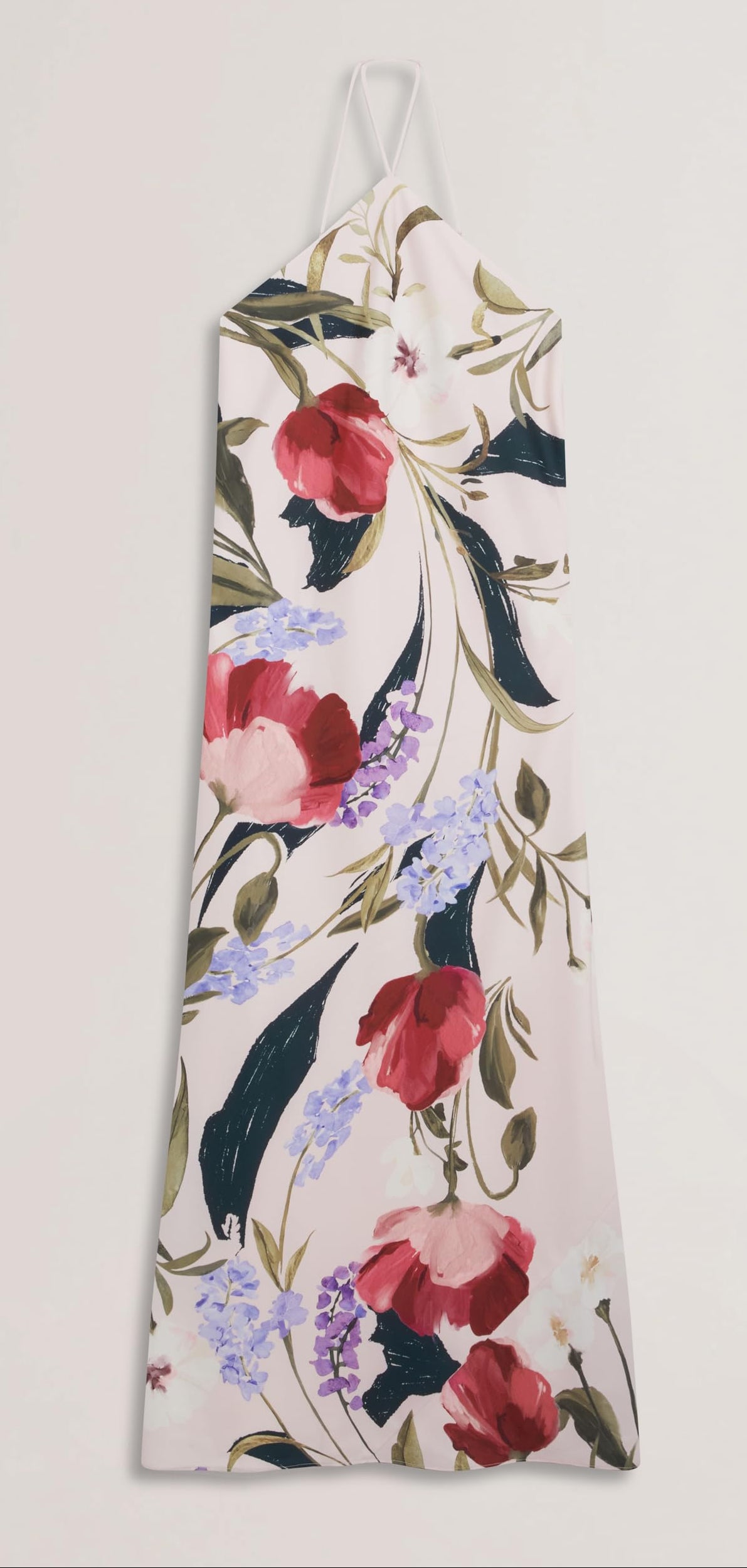 ALMARIA Neckholder Schrägschnitt Maxi Dr, Rosa, XS
