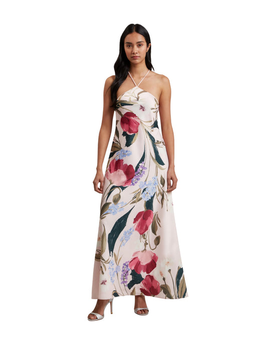 ALMARIA Neckholder Schrägschnitt Maxi Dr, Rosa, XS