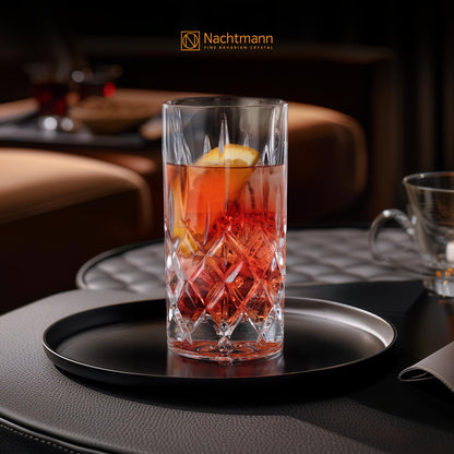 Nachtmann 4-teiliges Longdrinkgläser Set, 395 ml, Noblesse, 89208, Cocktailgläser aus Kristallglas, Trinkgläser spülmaschinenfest