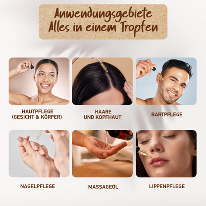 ARGANÖL BIO KALTGEPRESST | 100% Rein | Für Haare Haut & Nägel | Pipette+Pumper | Original aus Marokko | 100ml im lichtgeschützten Braunglas | Für Kosmetik | Feuchtigkeitspflege von Soena