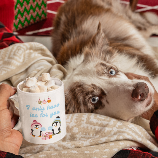 I only have ice for you mug white